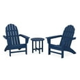 thumbnail image 1 of POLYWOOD Vineyard 3-Piece Adirondack Set in Navy, 1 of 1