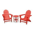 thumbnail image 1 of POLYWOOD Vineyard 3-Piece Adirondack Set in Sunset Red, 1 of 5