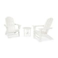 thumbnail image 1 of POLYWOOD Vineyard 3-Piece Curveback Outdoor Adirondack Set in White, 1 of 2