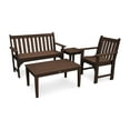 thumbnail image 1 of POLYWOOD Vineyard 4-Piece Bench Seating Set in Mahogany, 1 of 1