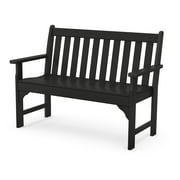 POLYWOOD Vineyard 48" Bench in Black