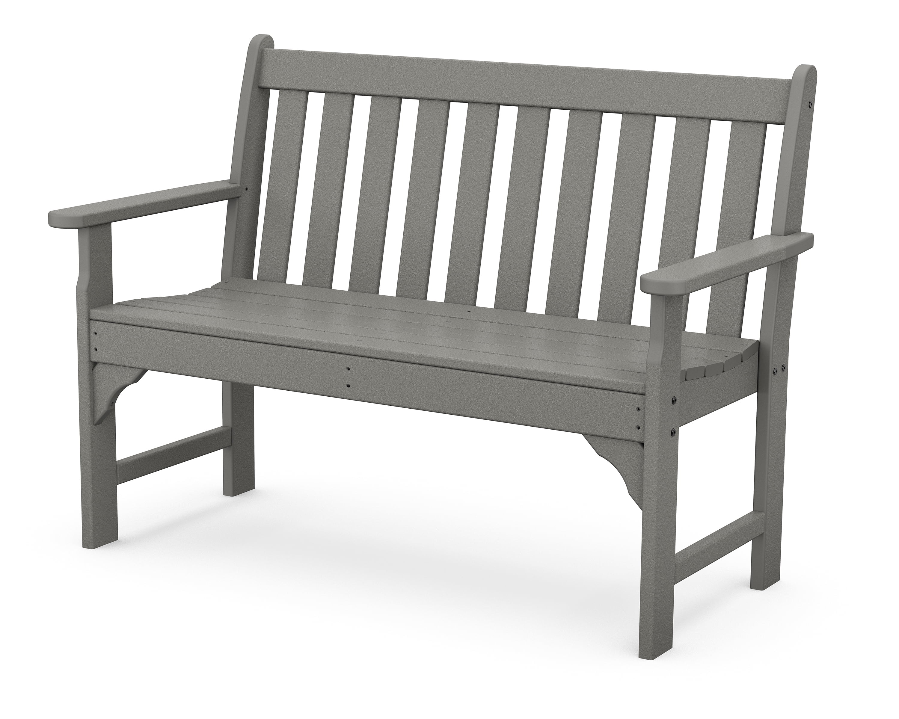 Slate Gray 48" Recycled Plastic Patio Bench