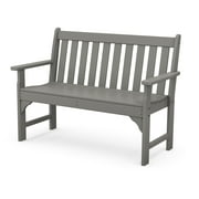 POLYWOOD Vineyard 48" Bench in Slate Grey
