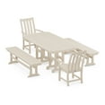 thumbnail image 1 of POLYWOOD Vineyard 5-Piece Dining Set with Benches in Sand, 1 of 1