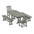 thumbnail image 1 of POLYWOOD Vineyard 5-Piece Dining Set with Trestle Legs in Slate Grey, 1 of 1