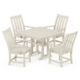 thumbnail image 1 of POLYWOOD Vineyard 5-Piece Farmhouse Trestle Arm Chair Dining Set in Sand, 1 of 1