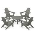 thumbnail image 1 of POLYWOOD Vineyard 5-Piece Outdoor Adirondack Chair Conversation Set in Slate Grey, 1 of 1