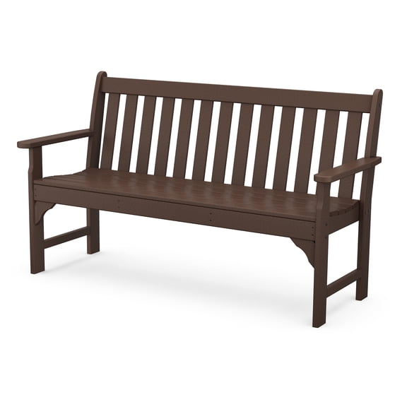 POLYWOOD Vineyard 60" Bench in Mahogany