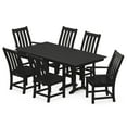 thumbnail image 1 of POLYWOOD Vineyard 7 Piece Classic Outdoor Dining Table Set, Black, 1 of 8