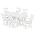 thumbnail image 1 of POLYWOOD Vineyard 7-Piece Dining Set in White, 1 of 1
