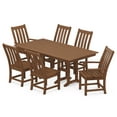 thumbnail image 1 of POLYWOOD Vineyard 7-Piece Farmhouse Dining Set in Teak, 1 of 1