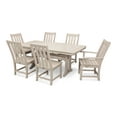 thumbnail image 1 of POLYWOOD Vineyard 7-Piece Nautical Trestle Dining Set in Sand, 1 of 5