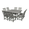 thumbnail image 1 of POLYWOOD Vineyard 9-Piece Farmhouse Trestle Dining Set in Slate Grey, 1 of 1