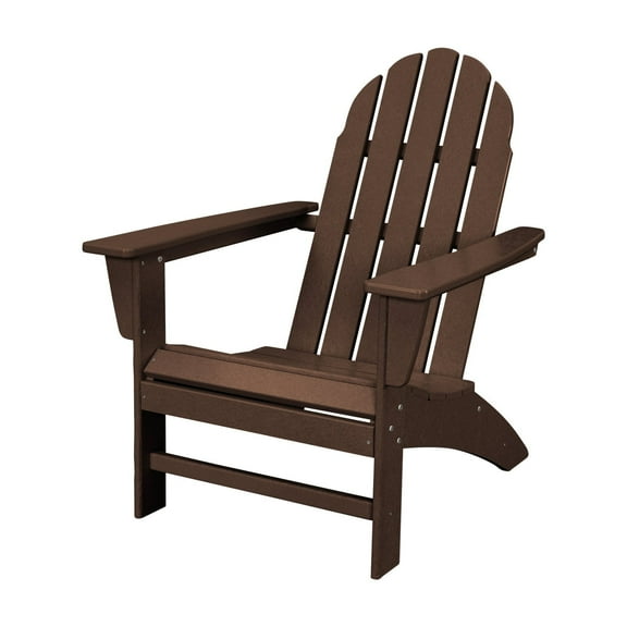 POLYWOOD Vineyard Outdoor Adirondack Chair in Mahogany
