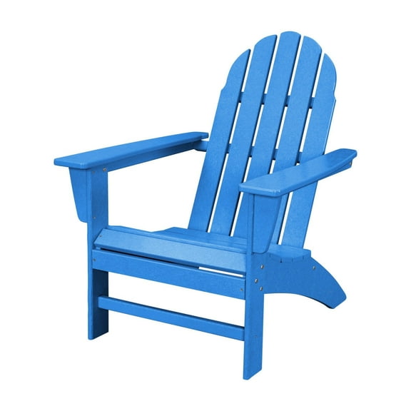 POLYWOOD Vineyard Outdoor Adirondack Chair in Pacific Blue