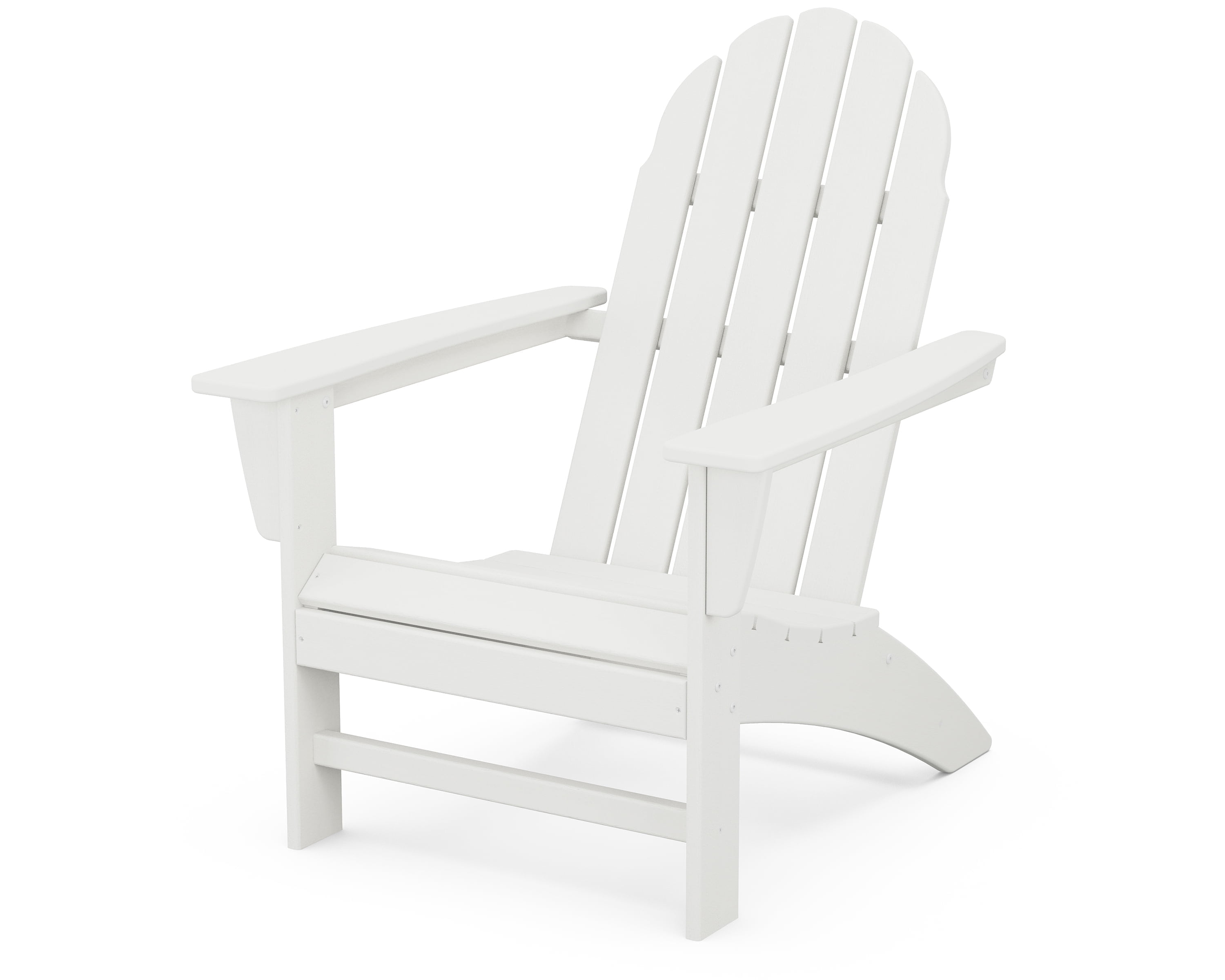 POLYWOOD Vineyard Outdoor Adirondack Chair in White