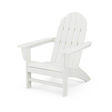 POLYWOOD Vineyard Outdoor Adirondack Chair in White