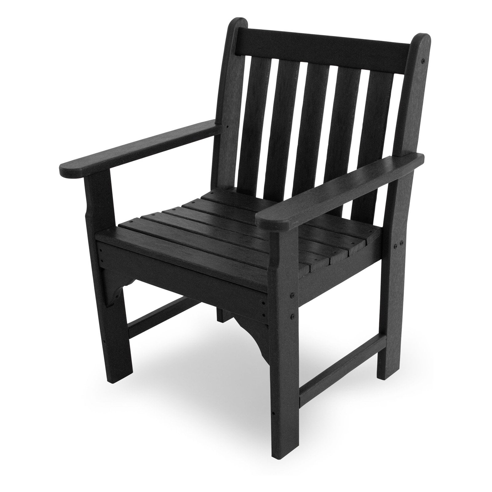 Vineyard Black Recycled Plastic Outdoor Garden Arm Chair