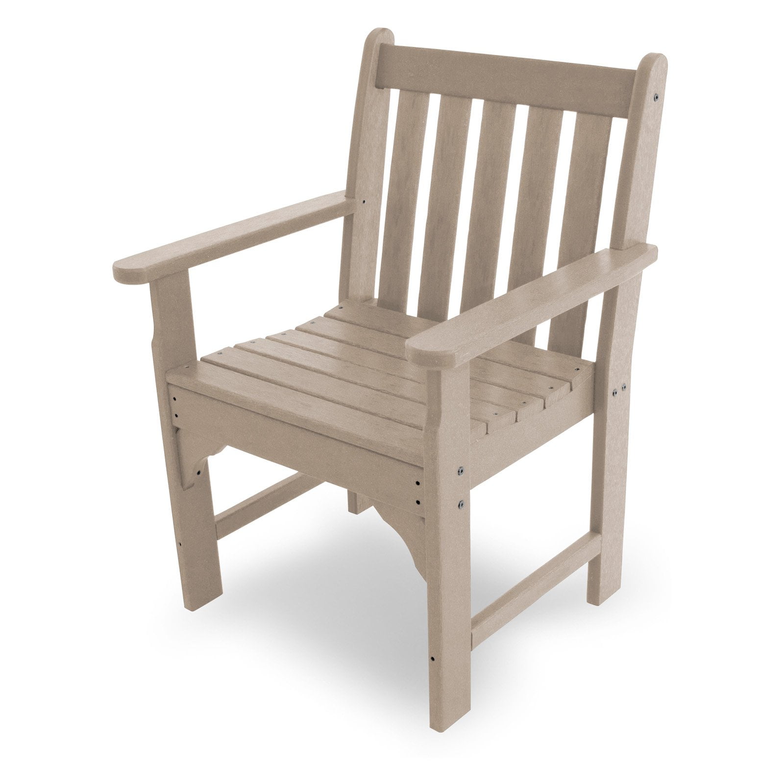Beige Recycled Plastic Garden Arm Chair