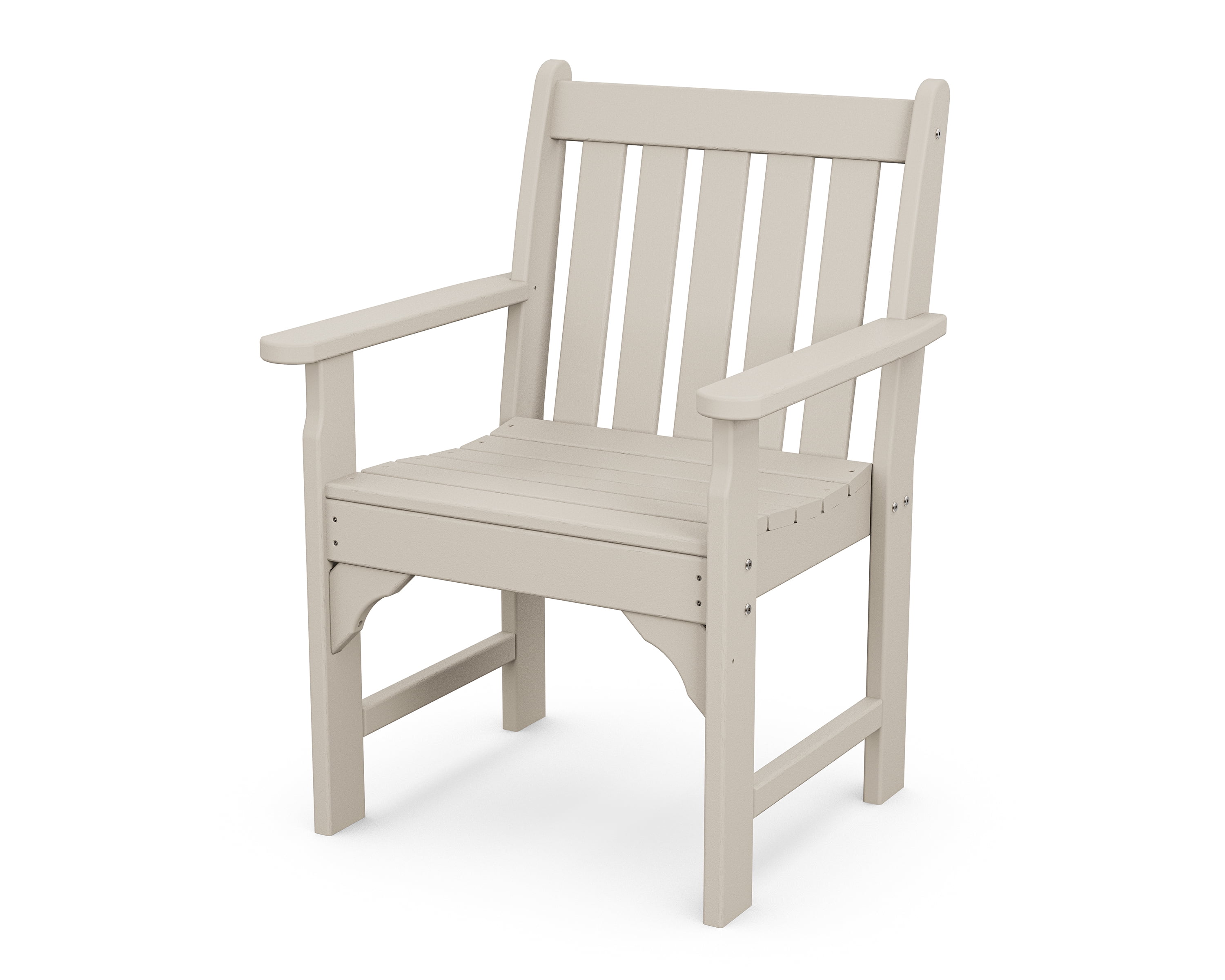 Beige Recycled Plastic Garden Arm Chair