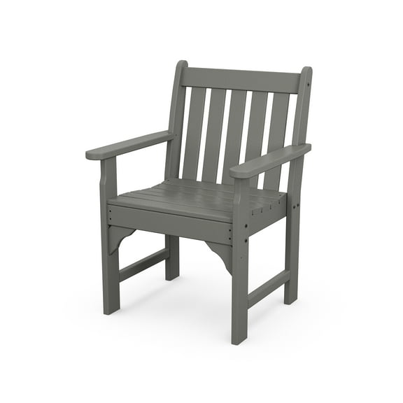 POLYWOOD® Vineyard Garden Arm Chair in Slate Grey