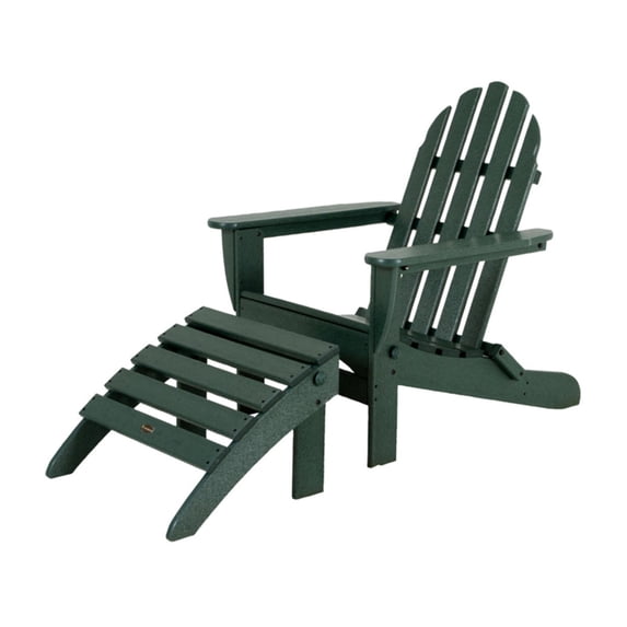 POLYWOOD® Classic Adirondack with Ottoman 2-Piece Set