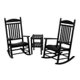 thumbnail image 1 of polywood 3-piece jefferson outdoor rocking chair & side table set, 1 of 11