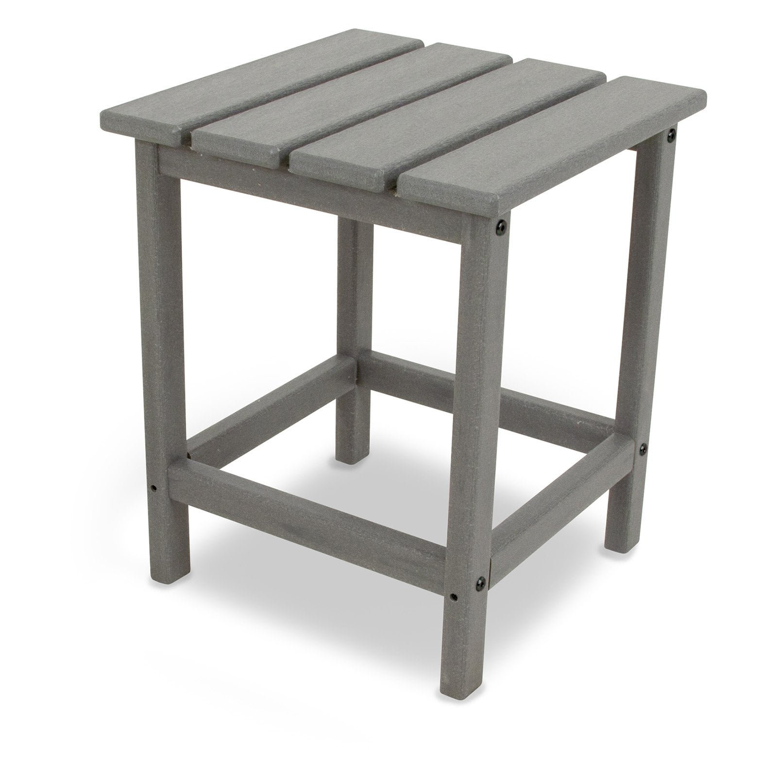 Slate Gray Recycled Plastic Outdoor Side Table