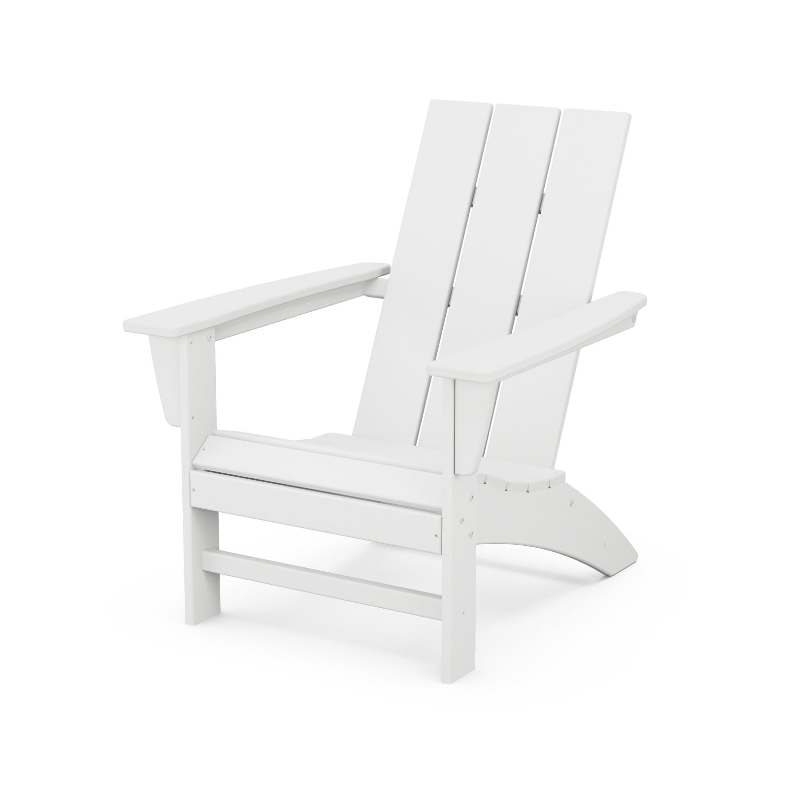 White Modern HDPE Adirondack Outdoor Chair
