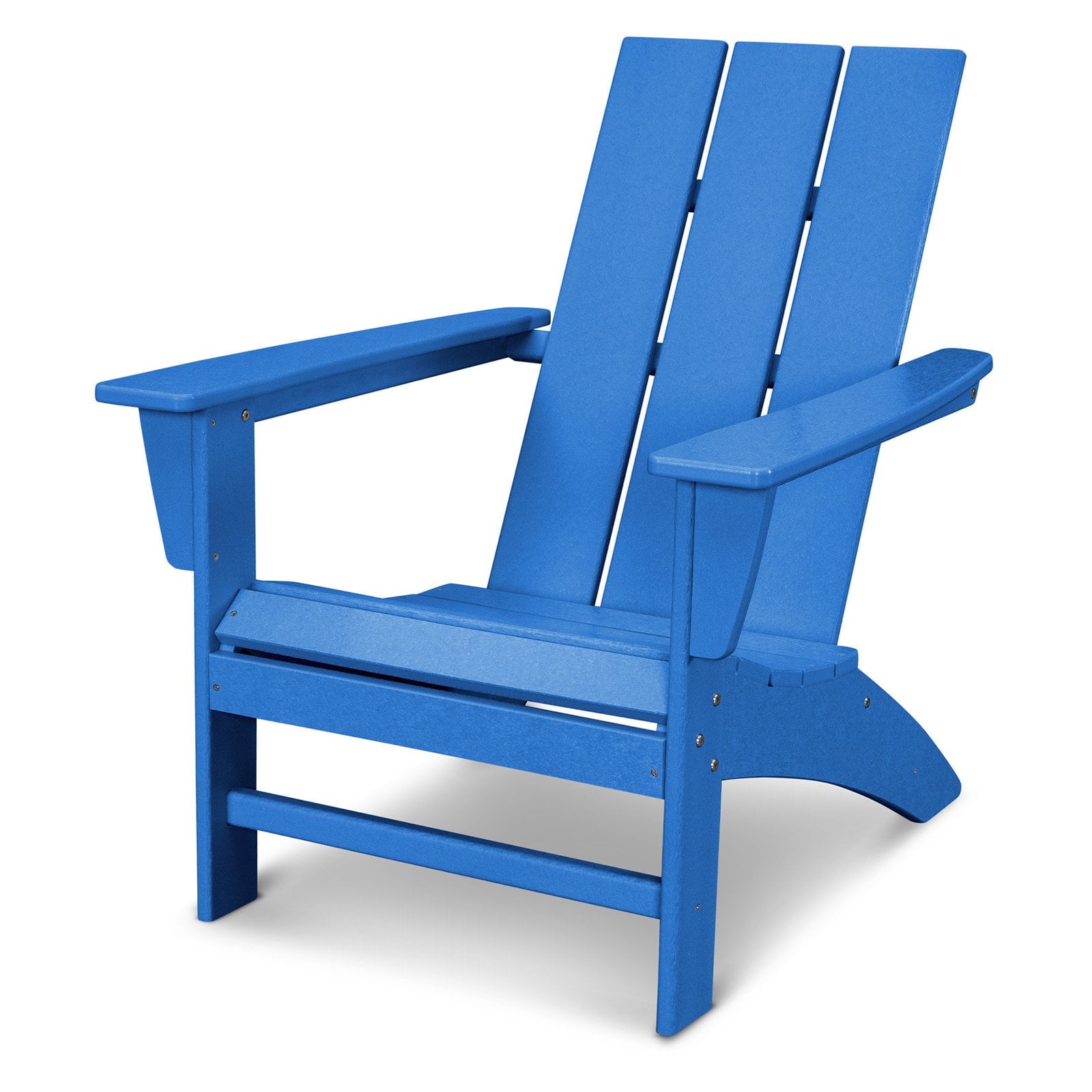Pacific Blue Modern Adirondack Outdoor Chair with Arms