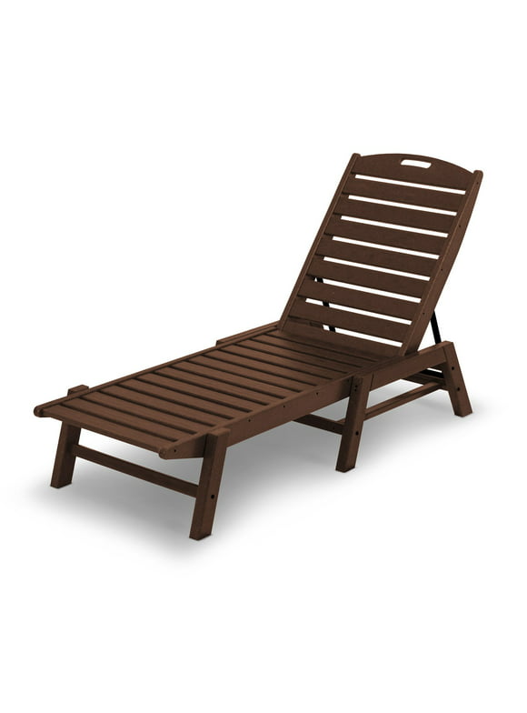 POLYWOOD&reg; Nautical Recycled Plastic Armless Chaise