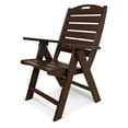 thumbnail image 1 of POLYWOOD&reg; Nautical Recycled Plastic Highback Patio Chair, 1 of 7