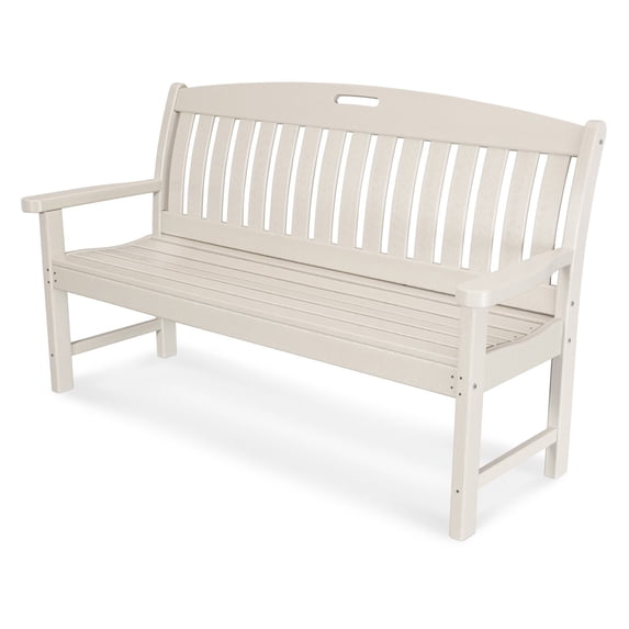 polywood nautical 60-inch outdoor bench