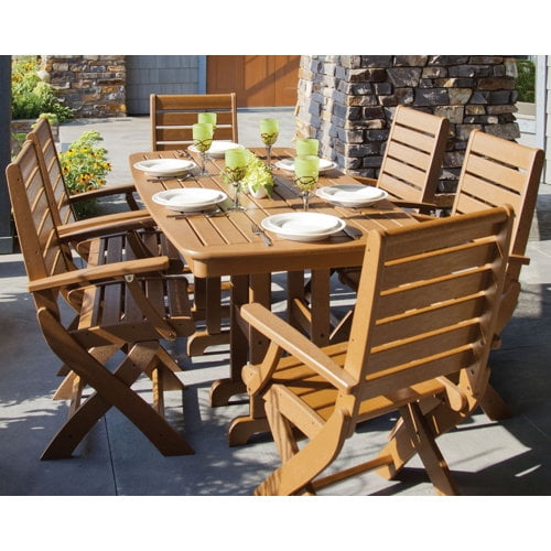 polywood signature 7-piece outdoor dining set