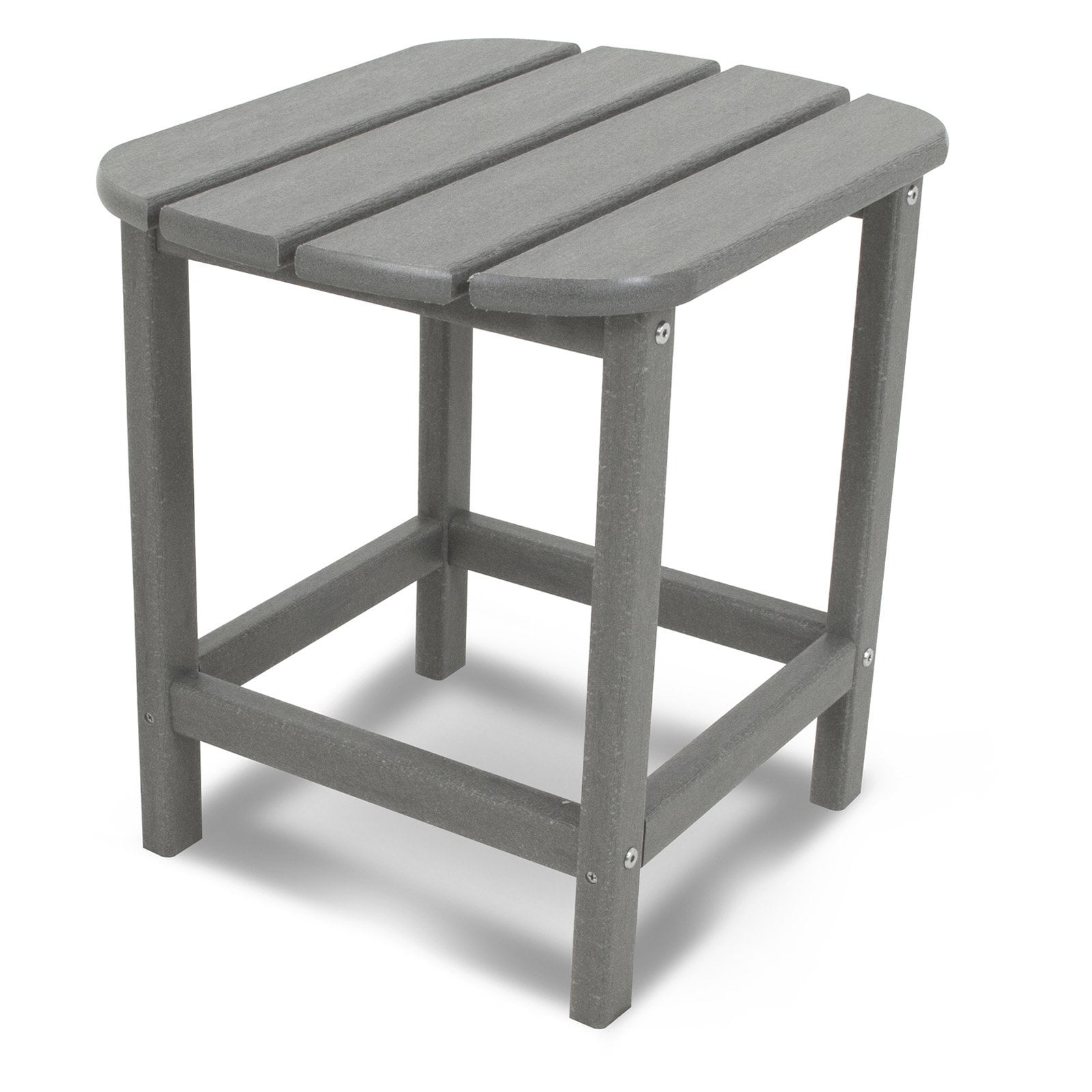 Slate Gray 18" Recycled Plastic Outdoor Side Table