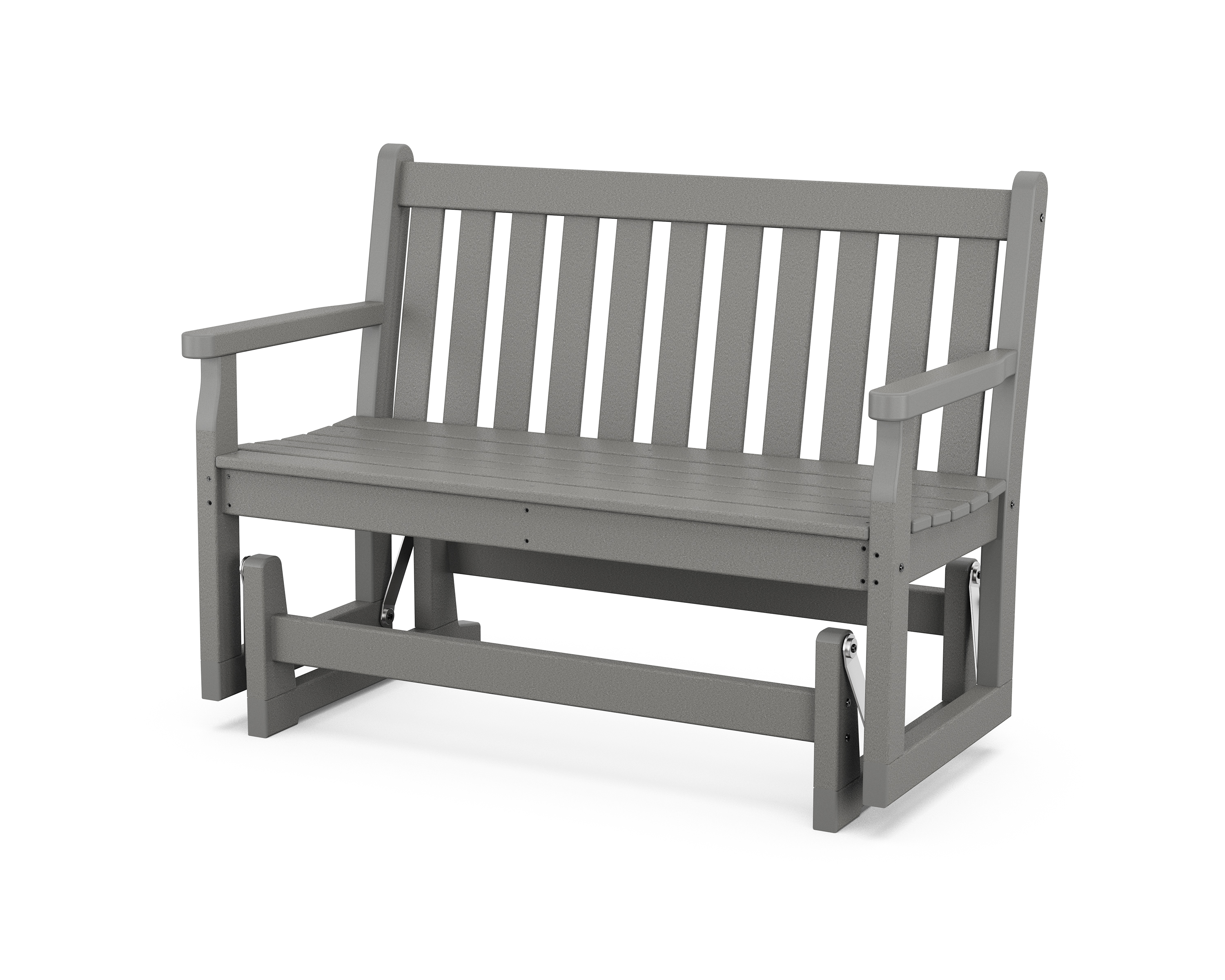 POLYWOOD&reg; Traditional Recycled Plastic 48 in. Outdoor Glider Loveseat - image 1 of 4