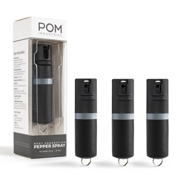 Maximum Strength Pepper Spray Keychain - Diamond Design With 16ft Range, Flip Top For Self Defense