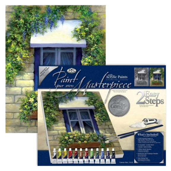 Royal & Langnickel Paint your own Masterpiece™ 17pc European Window Acrylic Painting Project