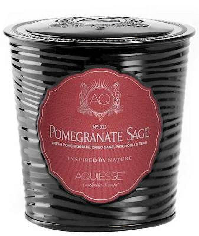 POMEGRANATE SAGE Tin 11oz Aquiesse Portfolio Scented Soy Candle