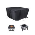 thumbnail image 1 of POMER Fire Pit Cover, 32x32 inch Waterproof Square Outdoor Firepit Cover for Propane Gas Fire Table, 1 of 7