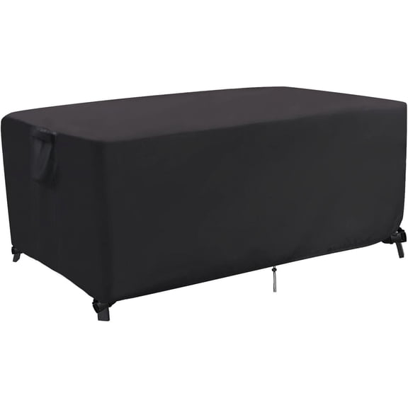 POMER Outdoor Dining Table Cover, 60 Inch Rectangle Patio Dining Table Cover, Waterproof Outside Table Covers Furniture Covers