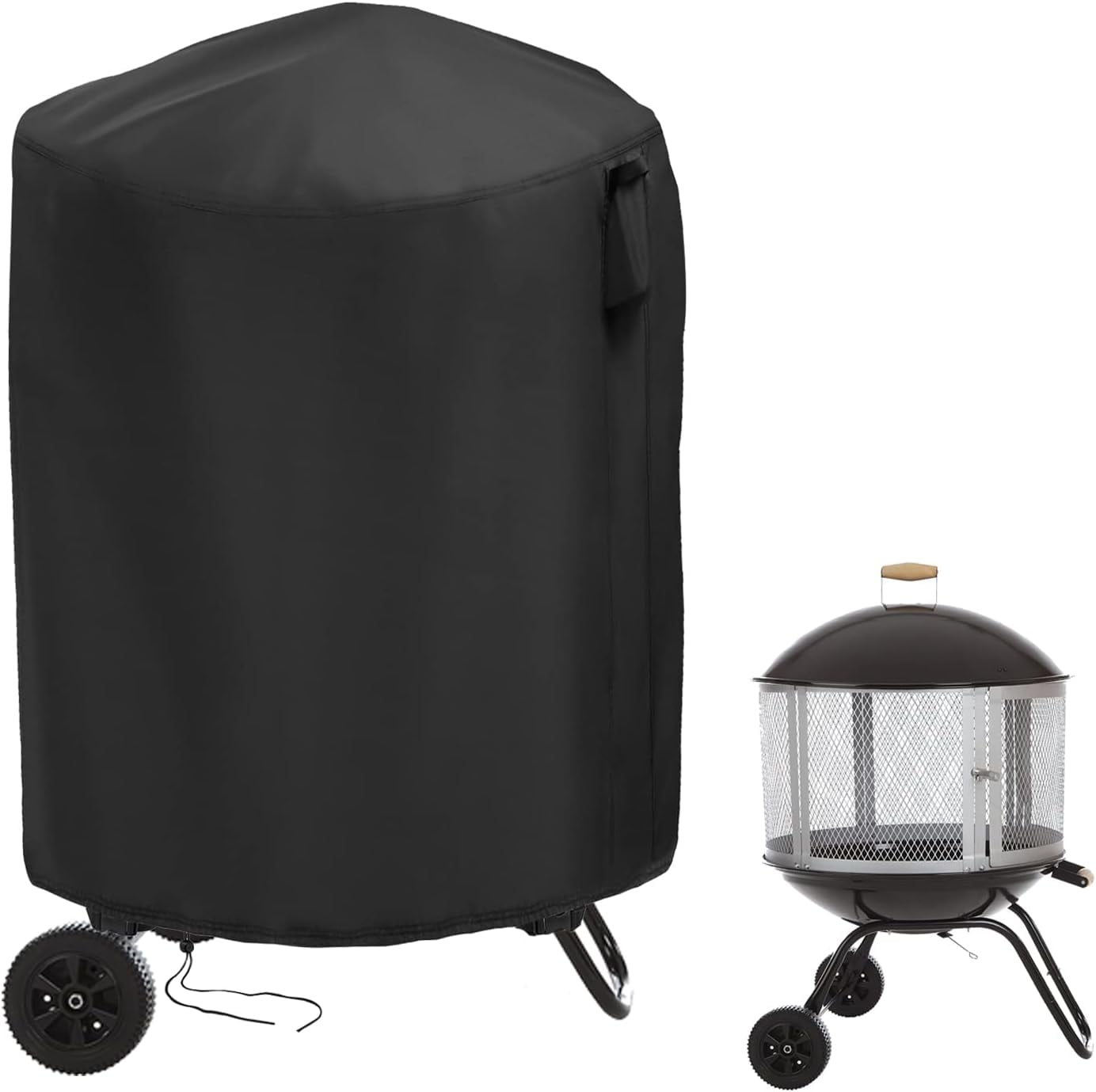 POMER Outdoor Fireplace Cover for Fire Sense 01471 Fire Pit,Heavy Duty