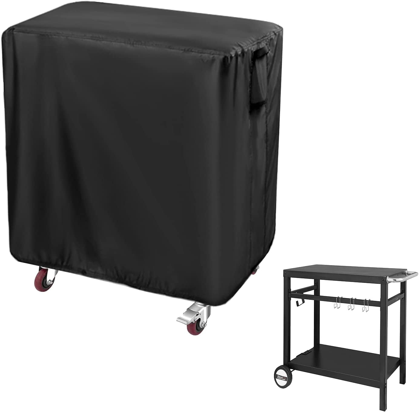 POMER Prep Table Cover, 40inch Waterproof Outdoor BBQ Cart Cover for