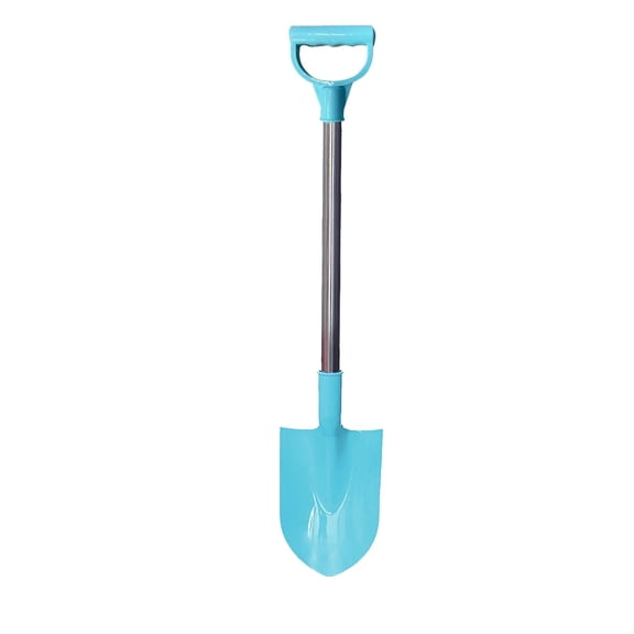 POMOMOP Kids Beach Shovel 20.1 Inch, Stainless Steel Long Handle Sand Soil Snow Digging Spade Toy, Colorful Backyard Sandbox Tool for Toddlers Summer Winter Outdoor Beach Playing Fun