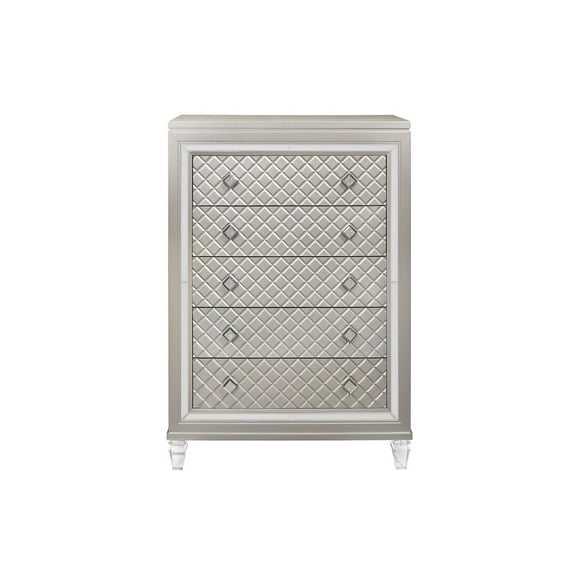 Global Furniture USA Traditional Glam Paris Champagne Chest, Champagne