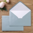 thumbnail image 1 of PONATIA 50 Pieces/Lot A7 Envelopes, 5.25 x 7.5 inches, Perfect for 5''x7'' Weddings, Invitation Cards,Graduation Invite (Pearl White Liner + Dusty Blue), 1 of 8