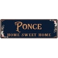 thumbnail image 1 of PONCE Home Sweet Home Victorian Look 8x24 Metal Sign 108240046347, 1 of 1