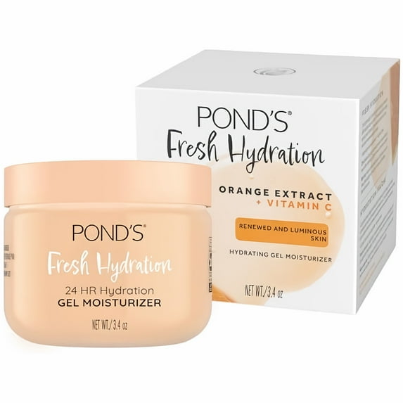 POND'S Orange Extract & Vitamin C Gel Face Moisturizer 3.4 oz (Pack of 4)