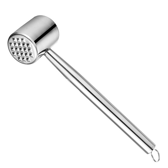 PONDER 1PC Stainless Steel Hit Meat Tenderizer Tool Steak Hammer Pork Meat Beef Pounder with Hanging Hole