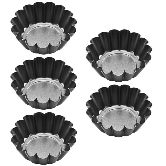 PONDER 5pcs Delicate Egg Tart Molds Useful Tart Pans Chrysanthemum Flower Reusable Baking Cup Mold For Kitchen